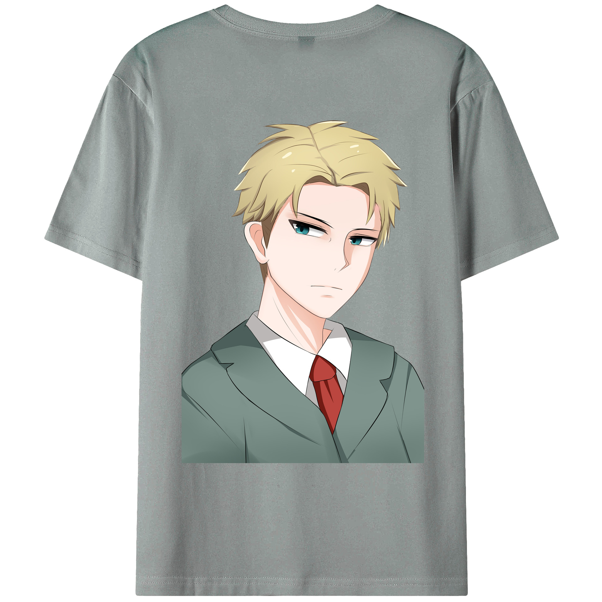 （画像用） SPY×FAMILY间谍家家酒 綿100％ メンズ半袖Tシャツ（バックプリント） 通気性